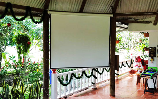telon proyeccion sistema manual 180 180 villavicencio